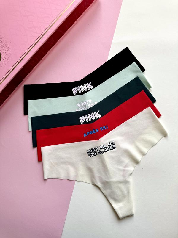 5-Pack No-Show Thong – PINK by Victoria’s Secret