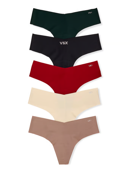 5-Pack No-Show Thong – PINK by Victoria’s Secret