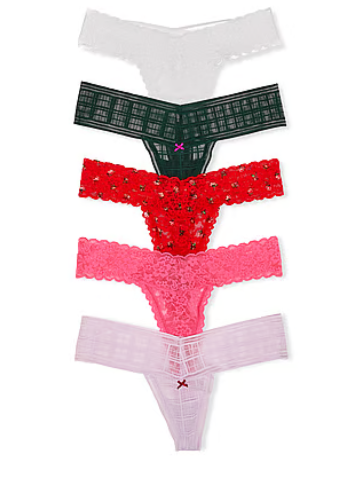 5-Pack Knickers Thong – PINK by Victoria’s Secret