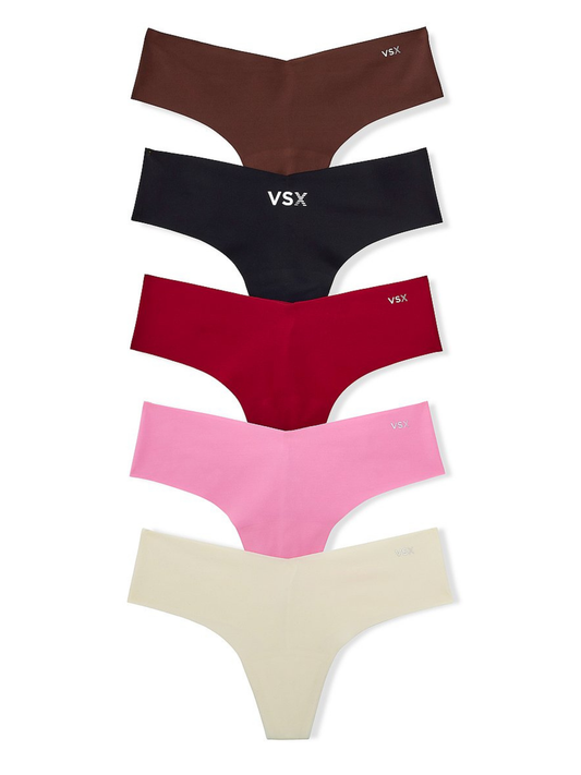 5-Pack No-Show Thong – PINK by Victoria’s Secret