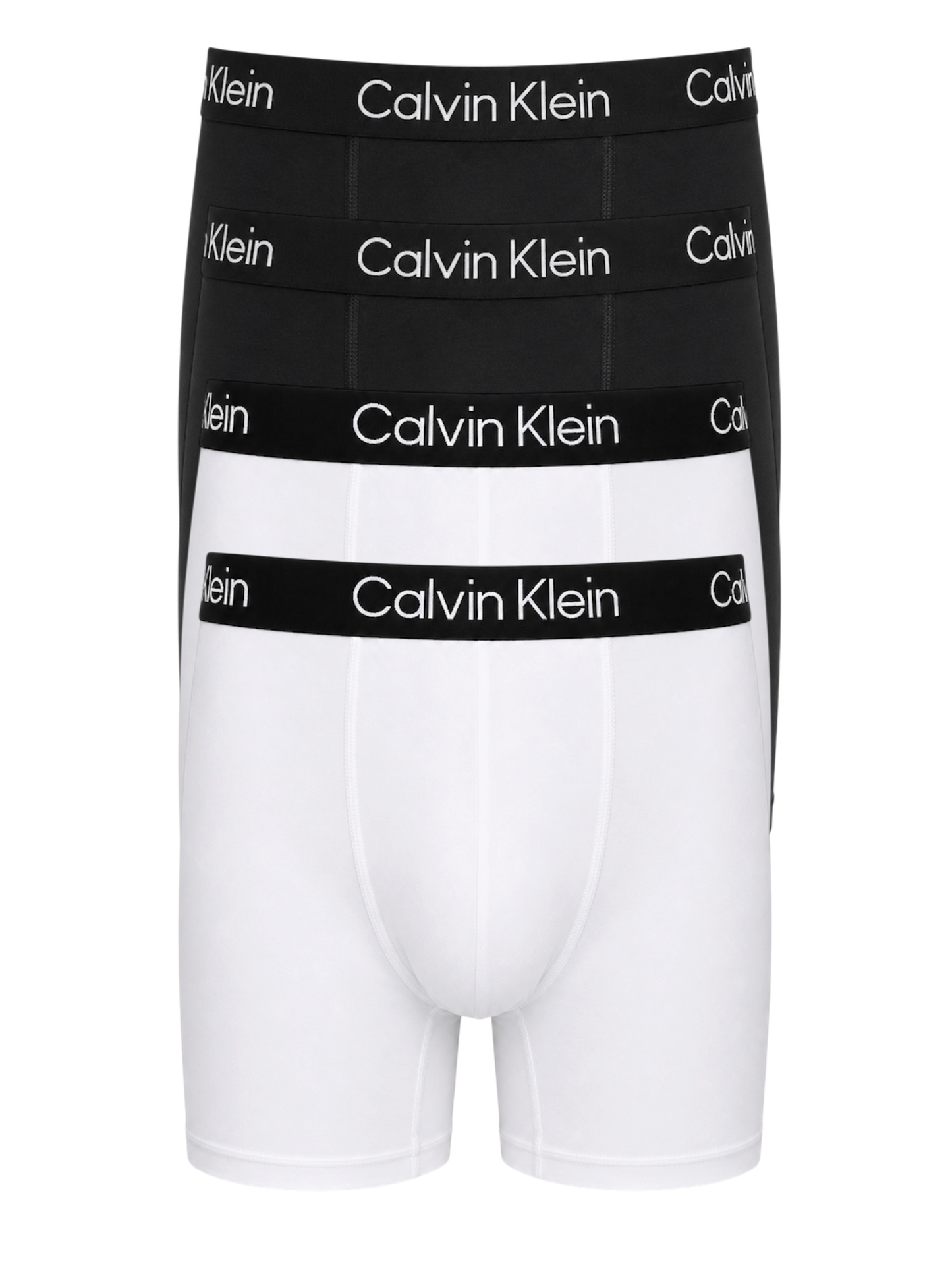 Paquete de 4 Boxers CK: 100% Algodón - Largos