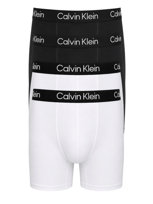Paquete de 4 Boxers CK: 100% Algodón - Largos