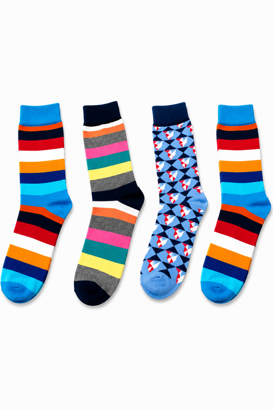 4 pack Medias Happy Socks – El Regalo Perfecto para Cualquier Ocasión 🎁🧦