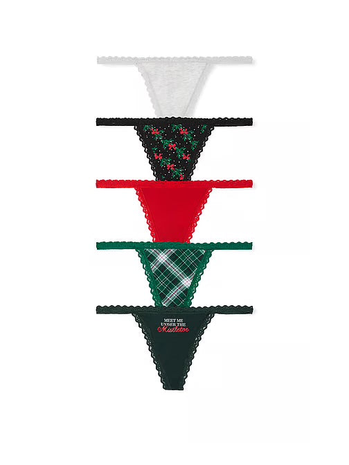 5-Pack Lace-Waist V-String Thong – Victoria’s Secret